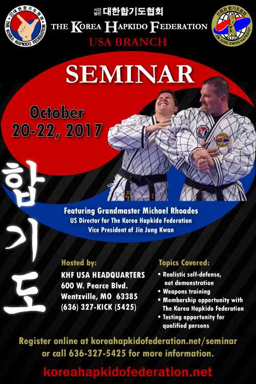 KHF Hapkido Seminar April 2016